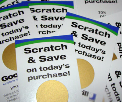  Abaodam 100pcs DIY Scratch Off Stickers Lottery